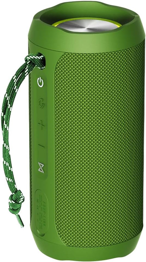 EDUPLINK Bluetooth Speaker, Portable Waterproof IPX7 Speaker, TWS Pairing Stereo, Long Playtime for Home & Travel, Green