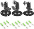 Camera Bracket Mount 3 Pcs Security Wall Mount for Oculus Sensor Arlo, Arlo Pro,Metal Security Camera Bracket Outdoor Indoor Oculus Rift Mount Bracket 360 Rotation 1/4" Screw Camera Wall Mounts CCTV