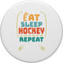 Couscous Eat Sleep Hockey Repeat funny retro vintage PopSockets Standard PopGrip