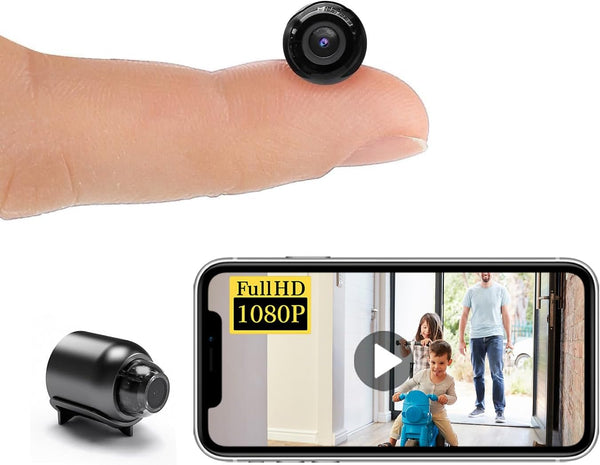 New Smallest Wireless WiFi Camera, HD1080P Mini Concealed Detector, Portable Baby Monitor, Pet Nanny Cam with Night