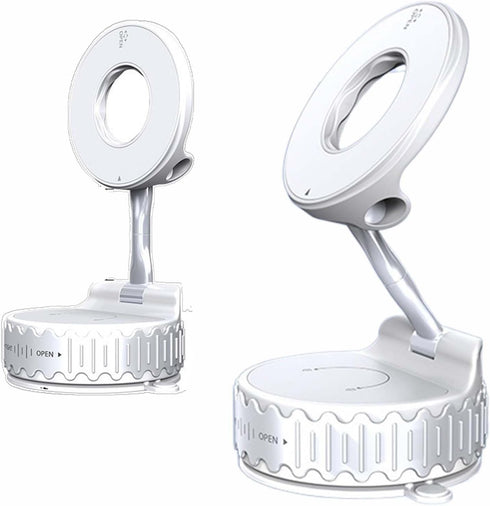 Generic Upgraded Vacuum Magnetic Phone Mount 360 Rotation, Foldable & Residue-Free, Fits iPhone