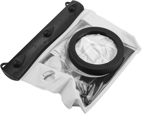Waterproof Diving Case Kit, Underwater Bag for Nikon DSLR Cameras, Waterproof Up to 20 Meters Deep (White)