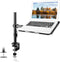 suptek Single Laptop Notebook Desk Mount with Tray for 13-27 inch Computer Screen, Adjustable Laptop Desk Arm