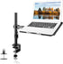 suptek Single Laptop Notebook Desk Mount with Tray for 13-27 inch Computer Screen, Adjustable Laptop Desk Arm