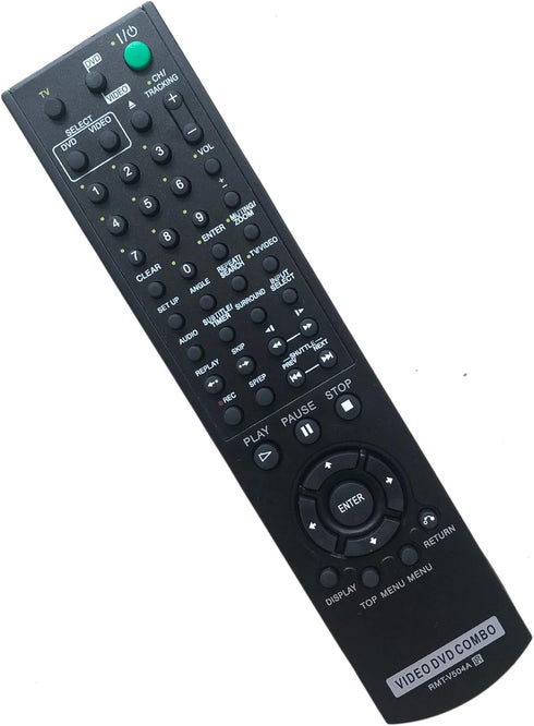 RMT-V504A Replacement Remote Control - Compatible with Sony RMT-V501A SLV-D100 SLV-D281P SLV-D380P YSP-4000BL DVD-VCR