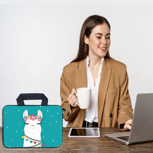 AMARY Laptop Handle Bag, 15-15.6 inch Neoprene Sleeve Case for Dell, Lenovo, Toshiba, HP, Chromebook, ASUS, Acer -