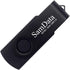 USB Flash Drive 8GB 1 Pack USB 2.0 Thumb Drive Swivel Memory Stick Data Storage Jump Drive Zip Drive Drive with Led Indicator (Black, 8GB-1Pack)