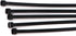 SYD 4 Inch Length, 18lb Small Size Self Locking Nylon Cable Zip Ties - 1000 Piece (Black)