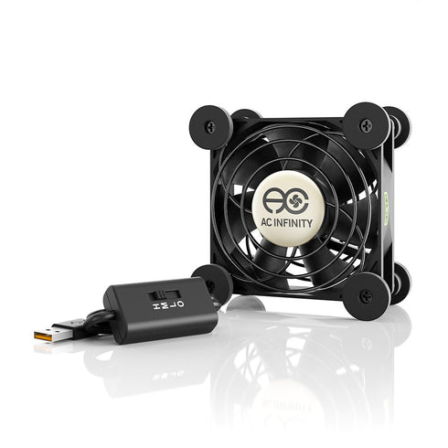 AC Infinity MULTIFAN S1 Quiet 80mm USB Fan for Receiver, DVR, Playstation, Xbox, and Computer Cabinet Cooling