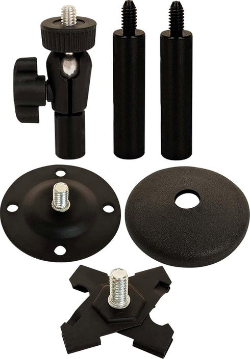 Panavise Universal CCTV Mount in Black, Dimensions 2.25 x 3.25 x 4.25