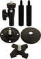 Panavise Universal CCTV Mount in Black, Dimensions 2.25 x 3.25 x 4.25