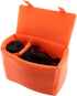 DSLR Camera Insert Bag - Padded Inner Case for Secure Storage (Orange)
