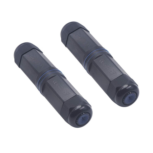 Waterproof RJ45 Coupler IP67, CAT6 Waterproof RJ45 Connector, POE Outdoor Ethernet Connector 2 Pack