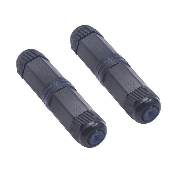 Waterproof RJ45 Coupler IP67, CAT6 Waterproof RJ45 Connector, POE Outdoor Ethernet Connector 2 Pack