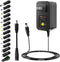 SHNITPWR 30W Universal Power Supply, Adjustable AC/DC Adapter, 3V to 12V, 100V-240V AC to DC Converter with 14 Tips