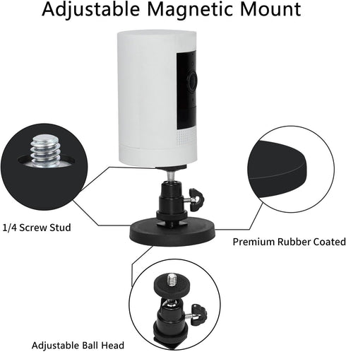 TEKCAM 1Pack Magnetic Camera Mount Compatible with Outdoor Cam Plus, Stick up Cam Battery, Outdoor Camera Magnetic