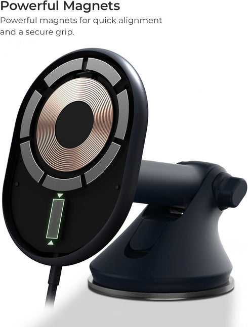 iOttie Velox Magnetic Wireless Car Mount for MagSafe iPhones - Charger Included, Compatible with iPhone 12 to 15