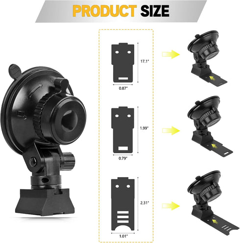 Xislet Radar Detector Mount for Car Truck, Super Suction Dash Cup Mount Compatible with Cobra Escort Passport