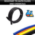 Kable Kontrol Split Wire Loom Tubing, 1/4” Inch, 10 Ft Long, Black Wire Conduit Cover