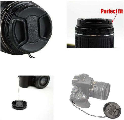 Z50 Lens Cap 46mm for Nikon Z50 with NIKKOR Z DX 16-50mm, Panasonic Lumix G Vario 14-42mm (2 Packs)