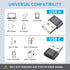 USB C Female to USB Male Adapter (8 Pack), Type C to USB A Charger Cable for iPhone 11 12 13 14 15 Pro Max