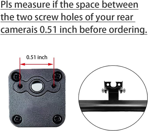 Reverse Rear Camera License Plate Bracket Universal Car Dash Cam Mirror Camera Kit Rearview Camera Mount, Installation Holder for Backup View Camera