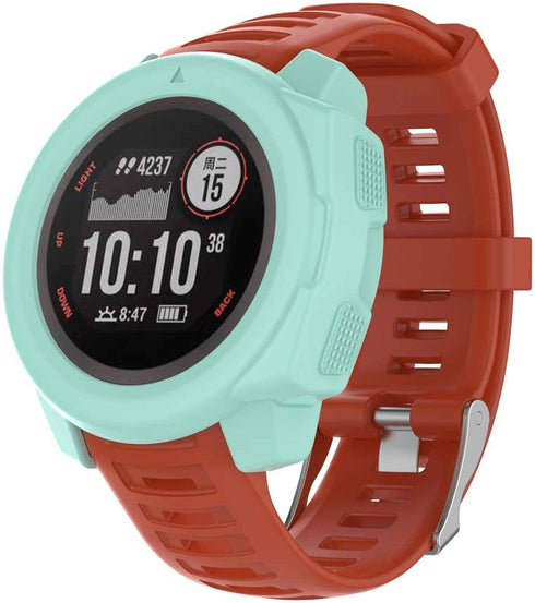 SplenSun Compatible Silicone Protective Cover for Garmin Instinct, Anti-Scratch Bezel Protector, 6 Packs