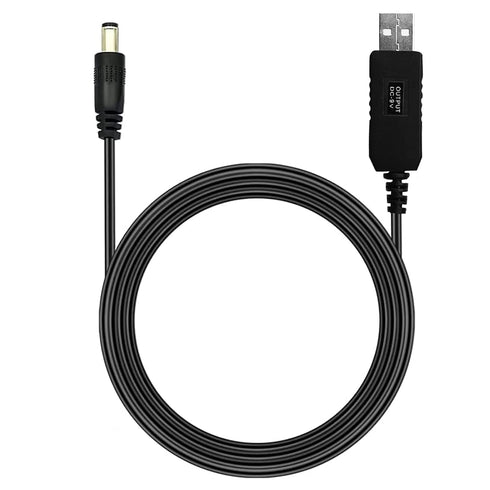 USB to 9V Adapter, DC 5V to DC 9V Step Up Cable Cord with DC Jack 5.5 x 2.1mm for Fan, Bluetooth Audio, Wireless