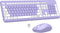 EDJO Wireless Keyboard and Mouse Combo, Full-Size Silent Ergonomic Keyboard and Optical Mouse,