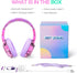 QearFun Bluetooth Headphones for Kids, Wireless Headphones with Built-in Mic, Aux Cord, USB C, Bluetooth 5.3