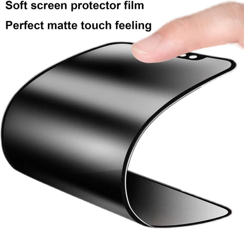 (1 Set 5 PCS) 3 PCS Privacy Anti-Glare Screen Protector and 2 PCS Camera Protector for iPhone 14 Pro Max