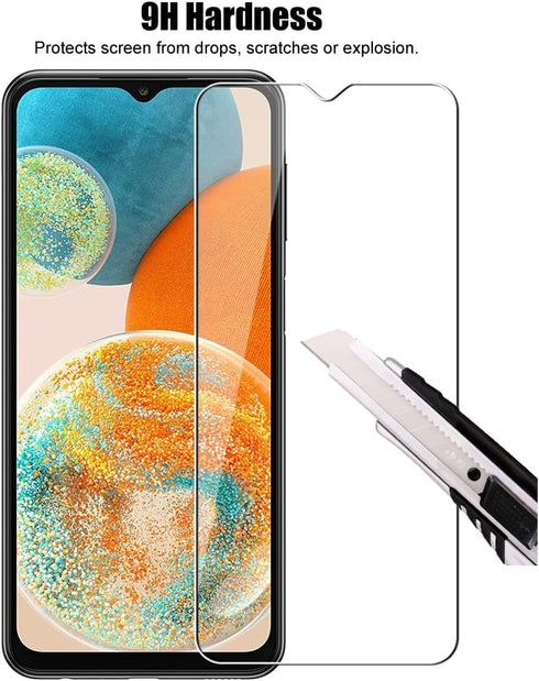 (3+3) Tempered Glass Screen Protector + Camera Lens Protector for Samsung Galaxy A23 5G / 4G, 9H Hardness, HD Clear