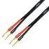 CESS-276-6f Braided-Type Pin Banana Plug to Speakon Speaker Cable, 12 Gauge Wires (6 Feet)