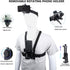 TANSUO Chest Mount Strap Harness Head Strap, Quick Release Chesty Body Mount with Phone Clip, Head Strap+Chest Strap