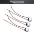 Fielect 4Pcs DIY Magnetic Speaker, 0.5W 8 Ohm 10mm Diameter Round Shape Replacement Loudspeaker