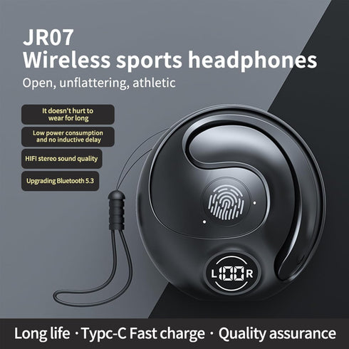 Wireless Earbuds with Dual Mic, LED Digital Display, and Wireless Charging Case