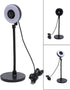 SASKATE 5MP Webcam with Fill Light Built in Mic AF Touch Control, Auto Focus USB Web Cam Bendable Rod, for Online