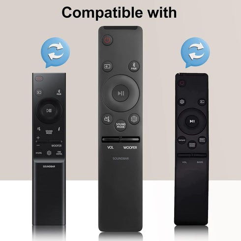 Soundbar Remote for Samsung Home Theater Audio Surround Sound Speaker System (AH59-02767A)
