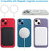 6 Pack Universal Metal Rings Sticker, Compatible with MagSafe Magnetic Wireless Charger for iPhone 13 12 Pro Mini