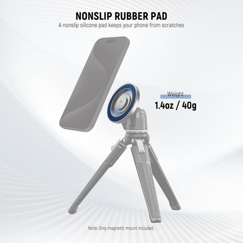 NEEWER 1/4" 16 15 14 13 12 PA080 Magnetic Phone Tripod Stand Mount Adapter with Adhesive Metal Ring Thread Accessories