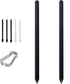 2 Pack S21 Ultra S Pen Without Bluetooth for Samsung Galaxy S21 Ultra, Stylus Pen with 5X Replacement Tips, Black