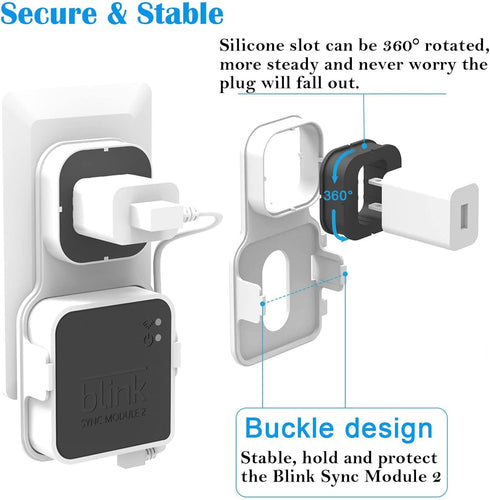 Blink USB Flash Drive 256GB and Sync Module 2 Mount, Easy Move Mount Bracket Holder for Blink Security System