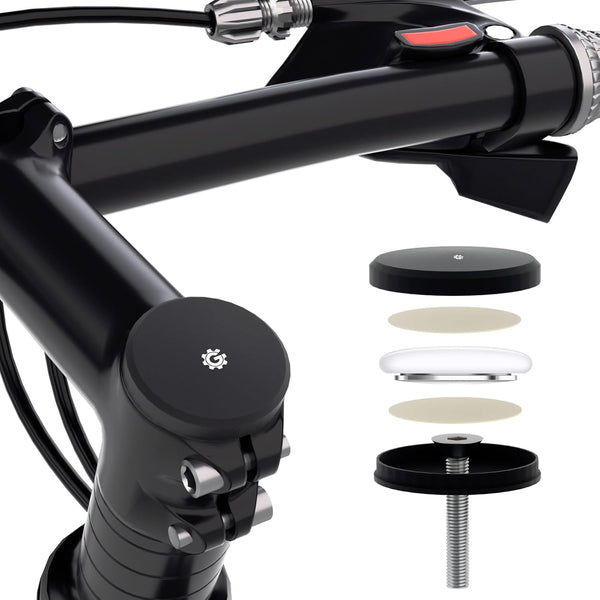 Hidden Bike Airtag Holder Mount - Anti Theft GPS Tracker, Waterproof Stem Cap Accessories, Headset Cap Size
