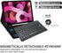 Ultra-Slim Bluetooth Keyboard, Portable Mini Wireless Rechargeable for Apple iPad, iPhone, Samsung Tablet (10 inch