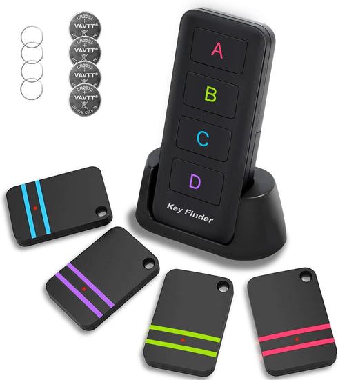 Key Finder, Midlocater 85dB+ Remote Finder Item Tracker RF Locator with Sound, 131ft Working Range for Keys, Wallets