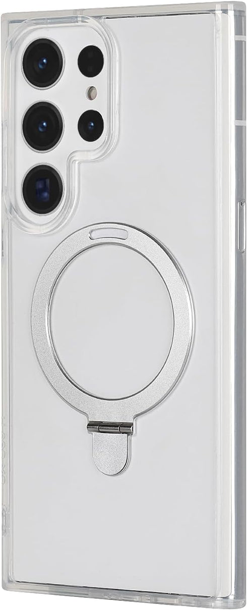Cavor Samsung Galaxy S22 Ultra Case: Magsafe, Kickstand, Full-Body Shockproof, Slim, Crystal Clear for Men & Women.