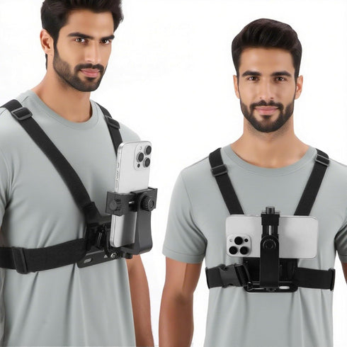 Generic Mobile Phone Chest Mount Harness Strap Holder Cell Phone Clip Action Camera POV for Samsung iPhone Plus etc