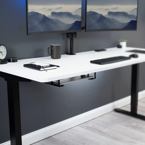 VIVO Universal Under Desk Laptop Storage Mount, Tablet Mounting Brackets, Hidden Docking Station Holder, 3 Parts