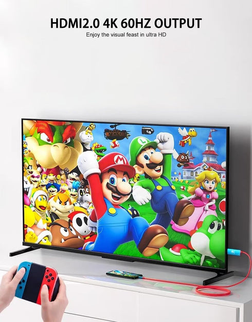 BKELHS 2 1 4K 60Hz 100W 17 6.6TF USB C to HDMI Cable in Steam Deck Adapter HDMI Charging Port, Monitor TV Connector