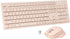 Wireless Keyboard and Mouse Combo - Quiet 2.4G Full-Size Keyboard & Ergonomic Mouse for Windows, Mac Desktop/Laptop,